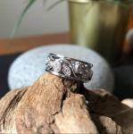 Bague or blanc et diamants